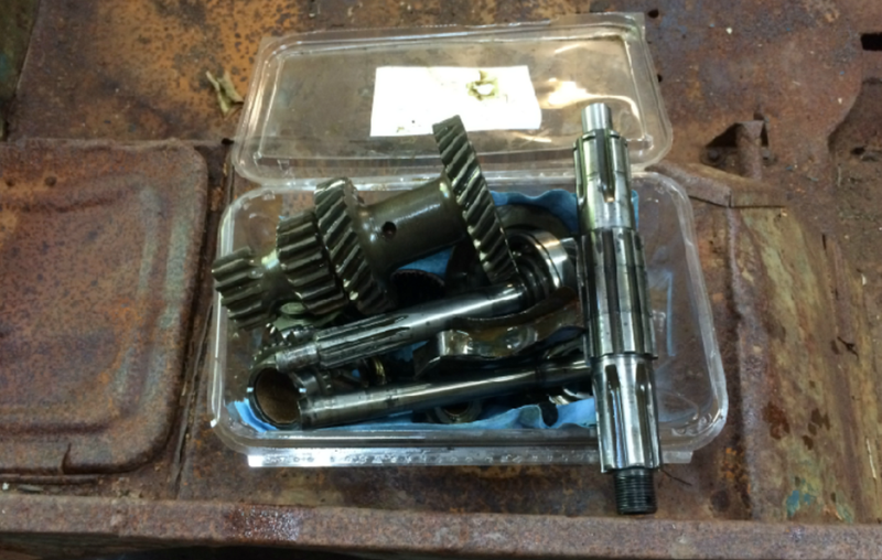 A Jalopnik reader sent me all new (to me) gears for my completely ruined transmission. Cost? $40 for shipping.